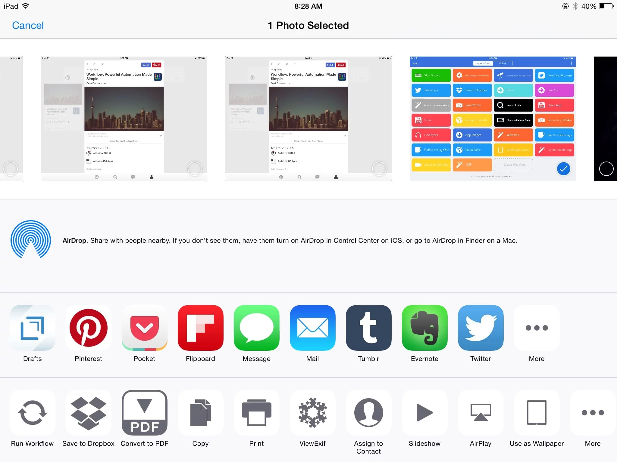 Dropbox 3.7 App extension